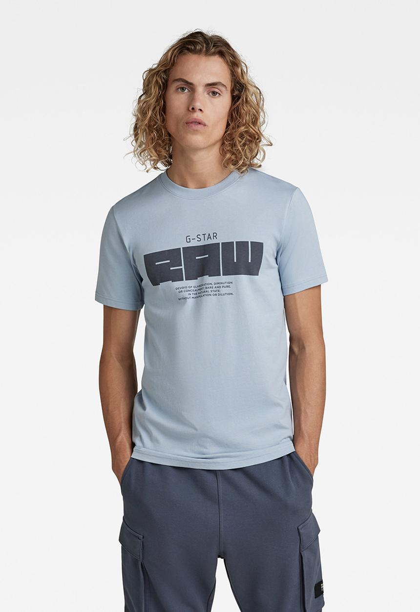 G-STAR - Raw gr slim r T-shirt - faze blue