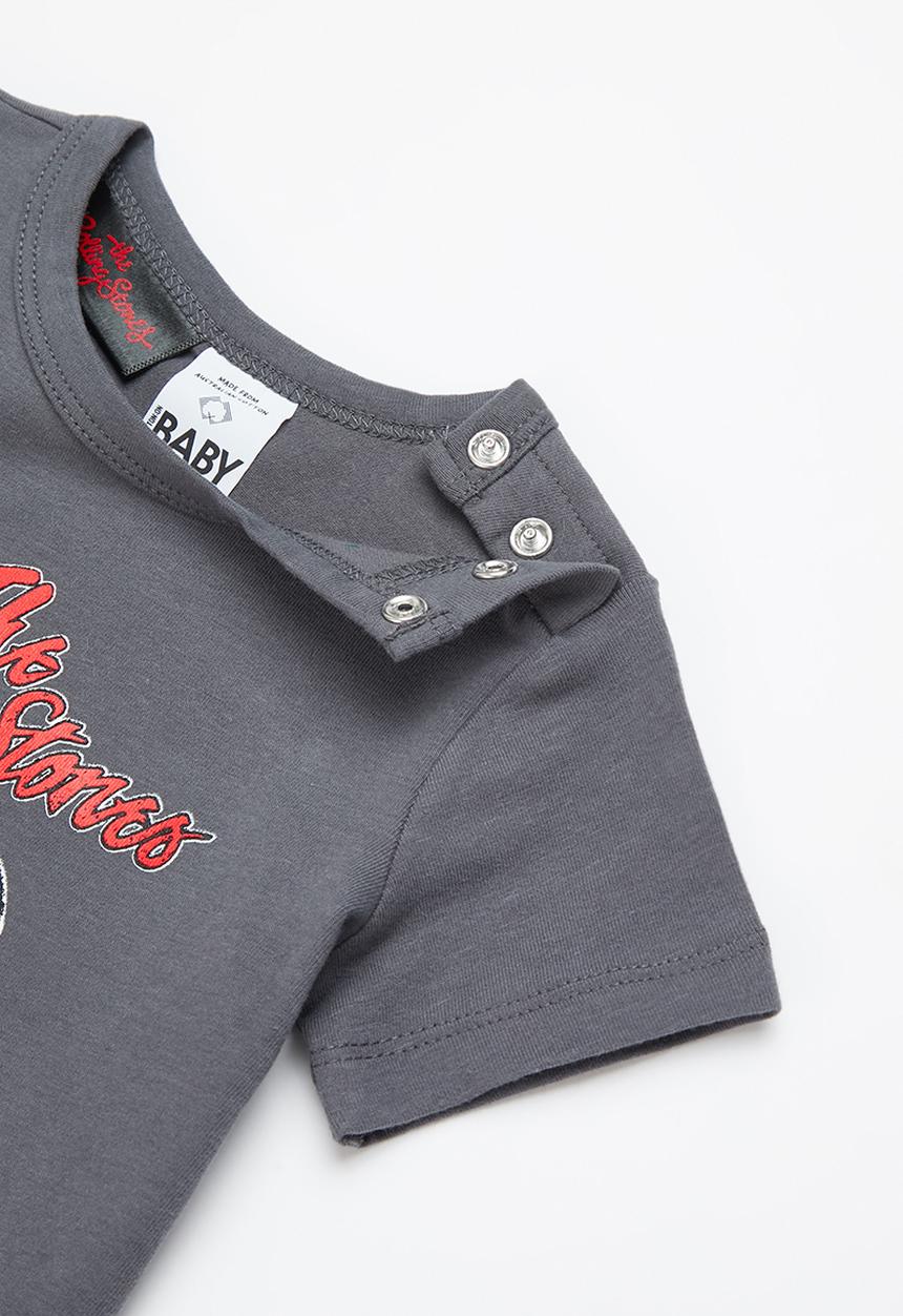 Cotton On - The short sleeve romper license - charcoal