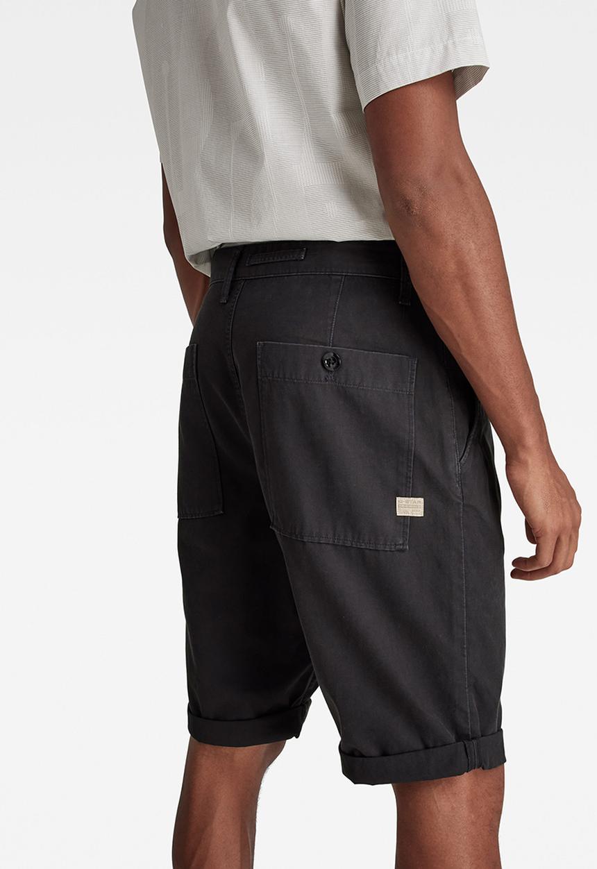 G-STAR - Worker chino short - dark black