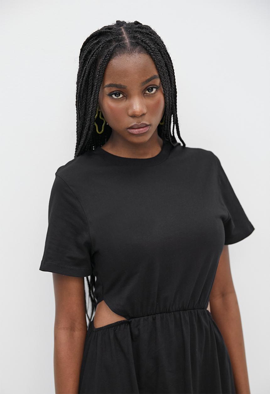 Superbalist - Cut out midi dress - black