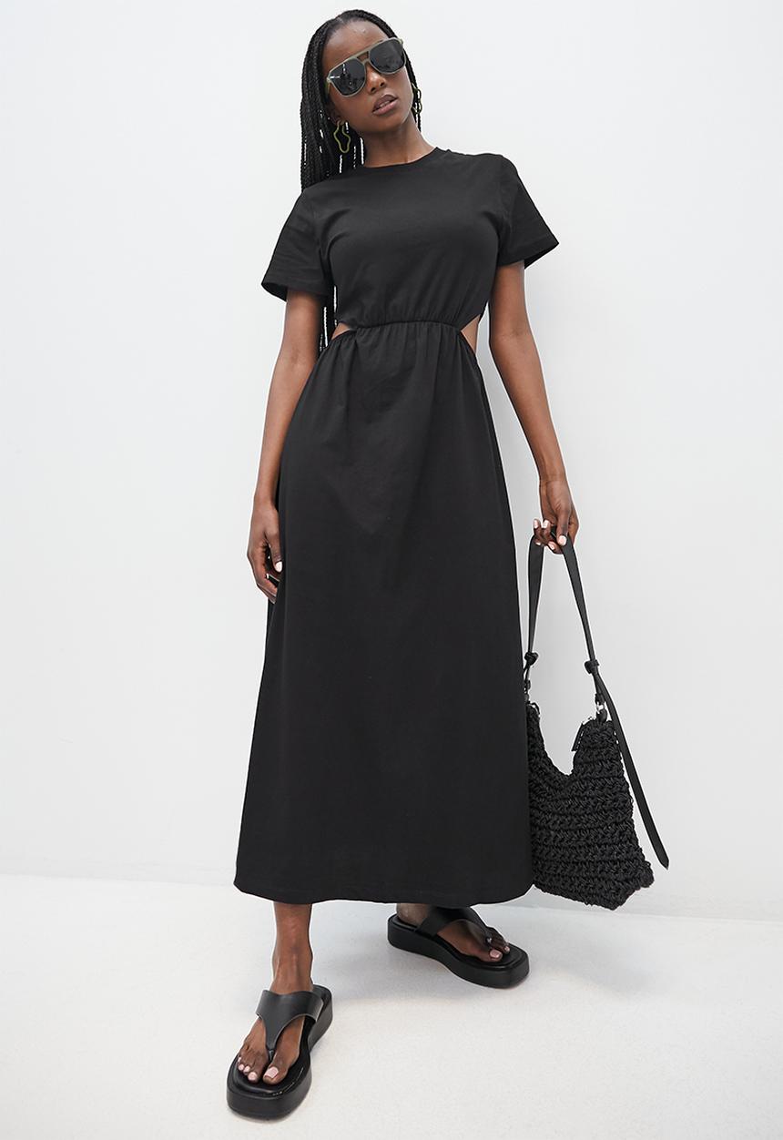 Superbalist - Cut out midi dress - black