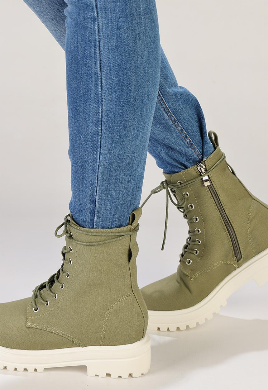 Madison® - Sade lace up ankle boots - olive
