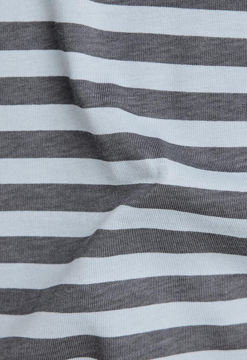 G-STAR - Placed stripe gr r t - ash blue/fantem blue stripe