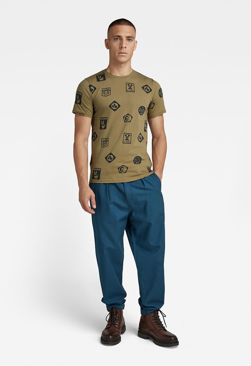 G-STAR - Shield ao slim r T-shirt - tree house shields ao