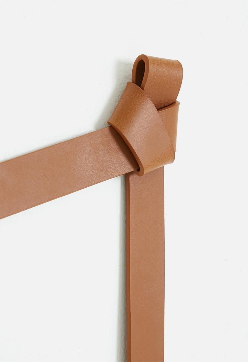 Sixth Floor - Leather strap mirror - brown