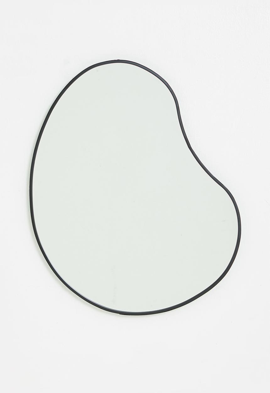 Sixth Floor - Kidney shaped mirror - black