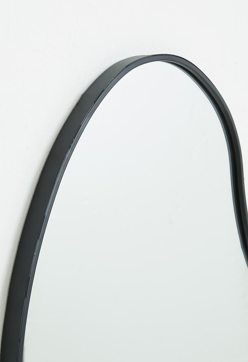 Sixth Floor - Kidney shaped mirror - black