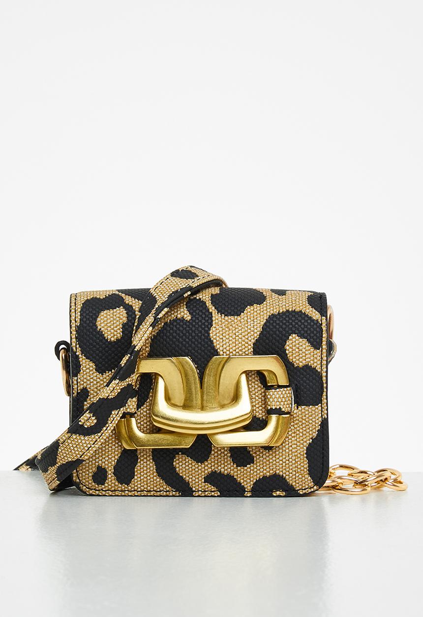 Superbalist - Winnie micro mini crossbody bag - beige & black 