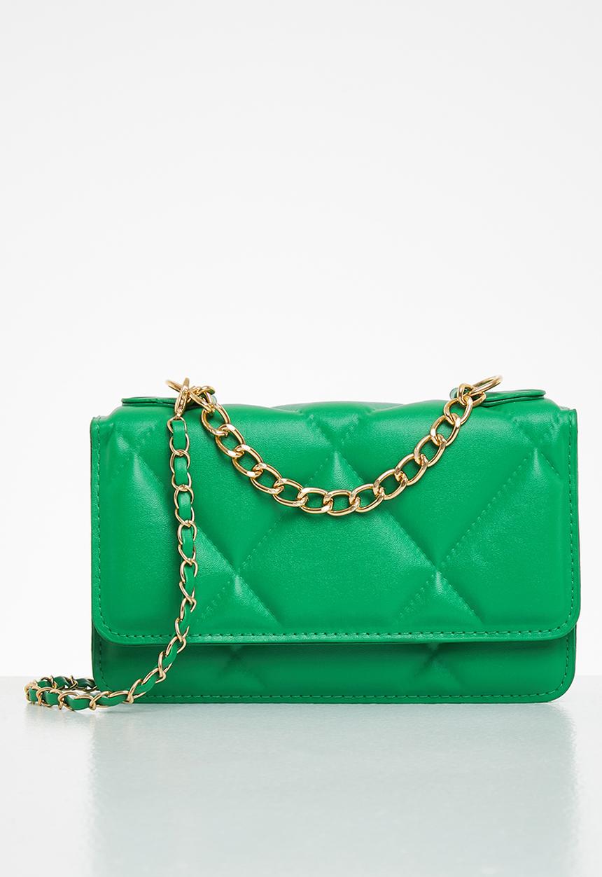 Superbalist - Quilted clutch bag - green