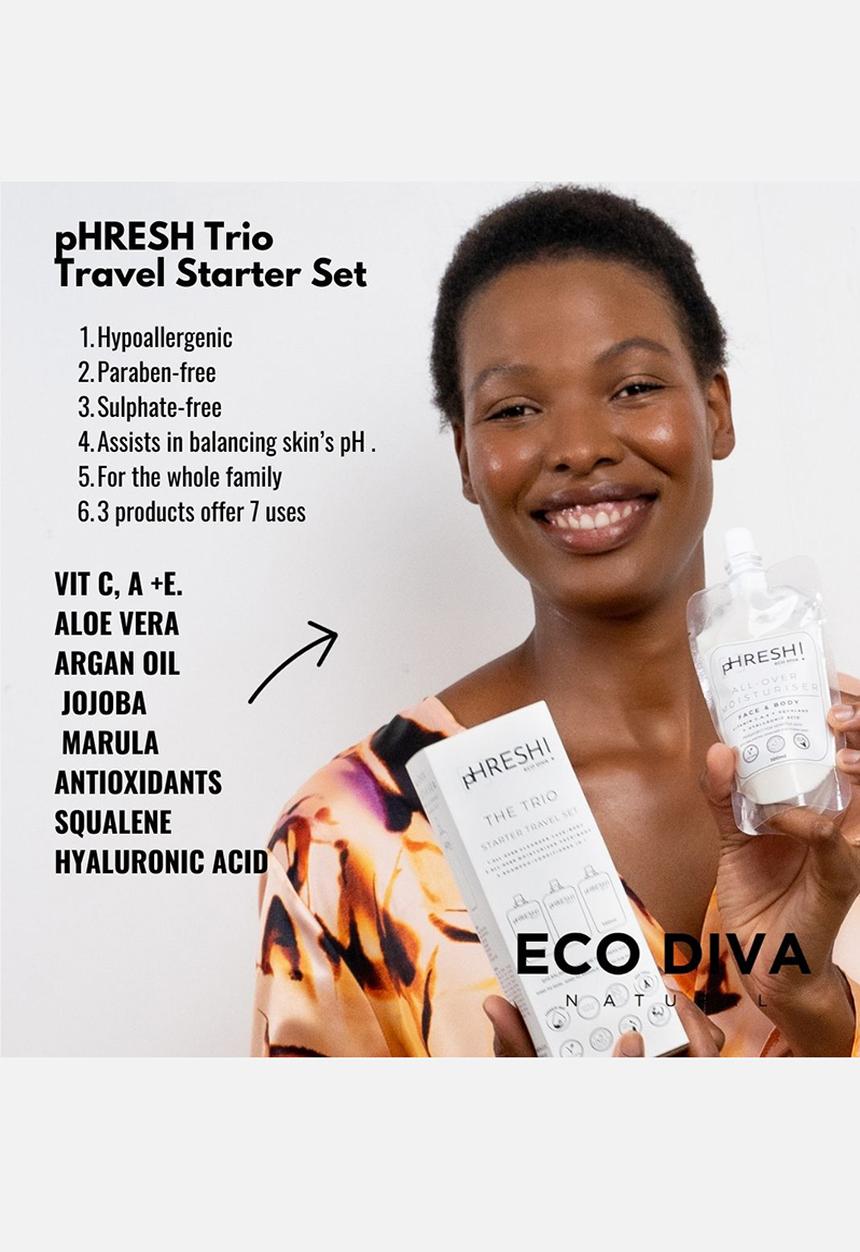 Eco Diva Natural - pHRESH! TRIO Pack - Face+Body+Hair