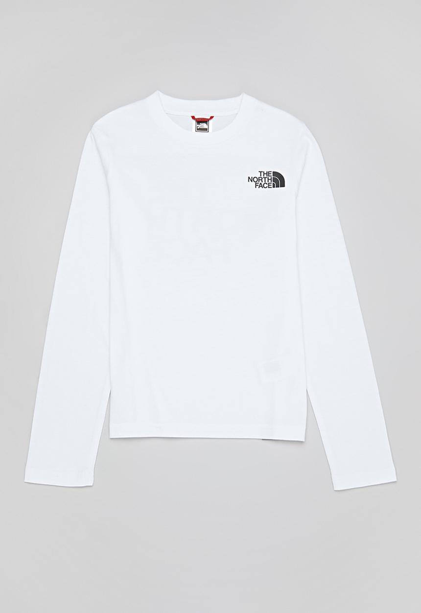 The North Face - Teen graphic long sleeve tee - white