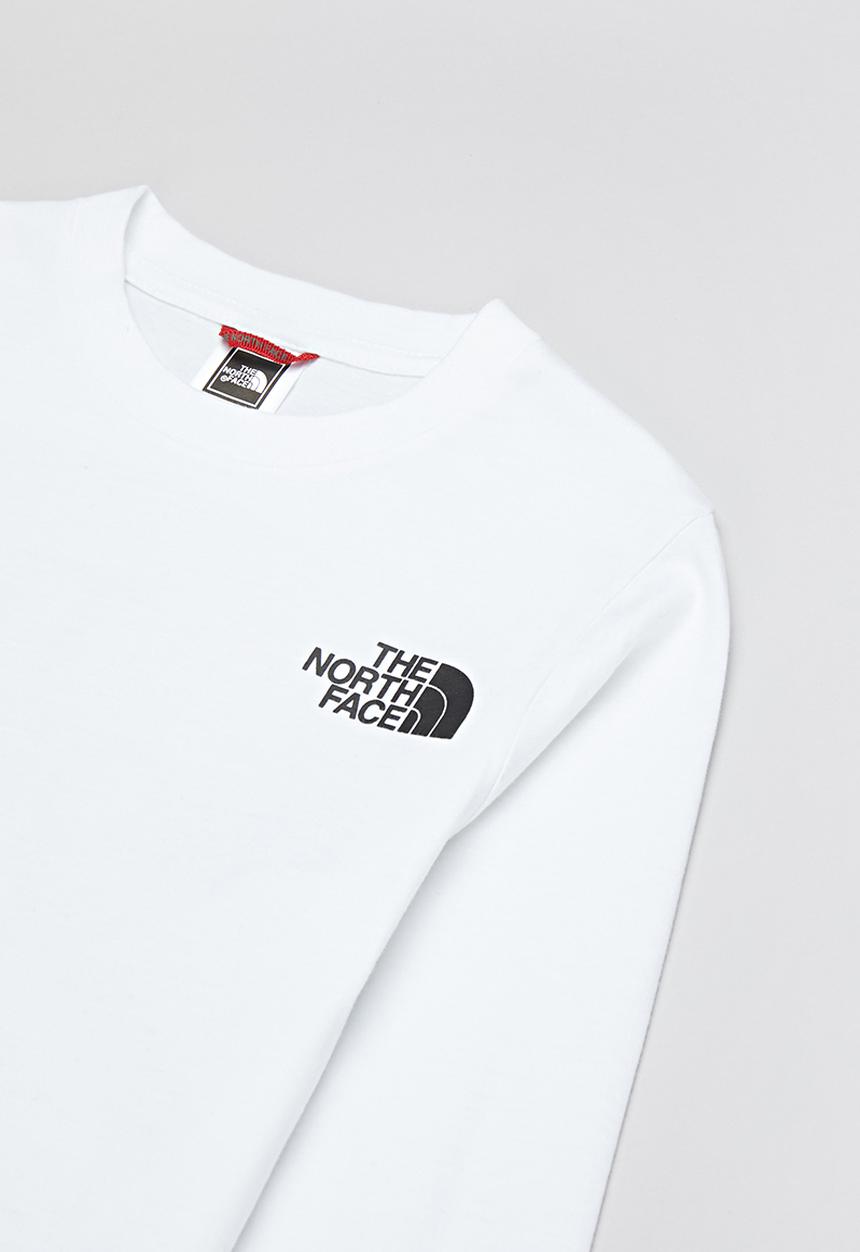 The North Face - Teen graphic long sleeve tee - white