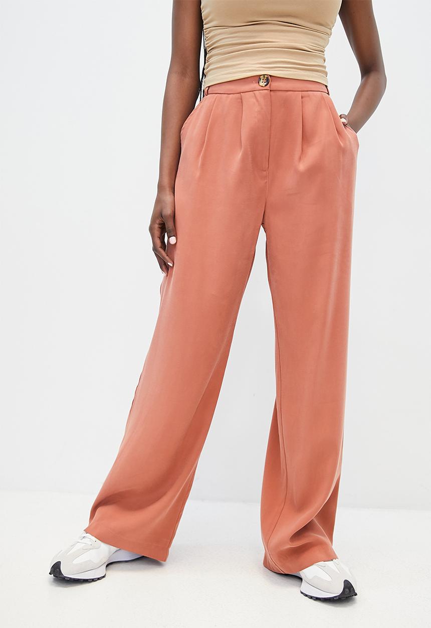 Superbalist - High waisted wide leg trouser - dirty rose