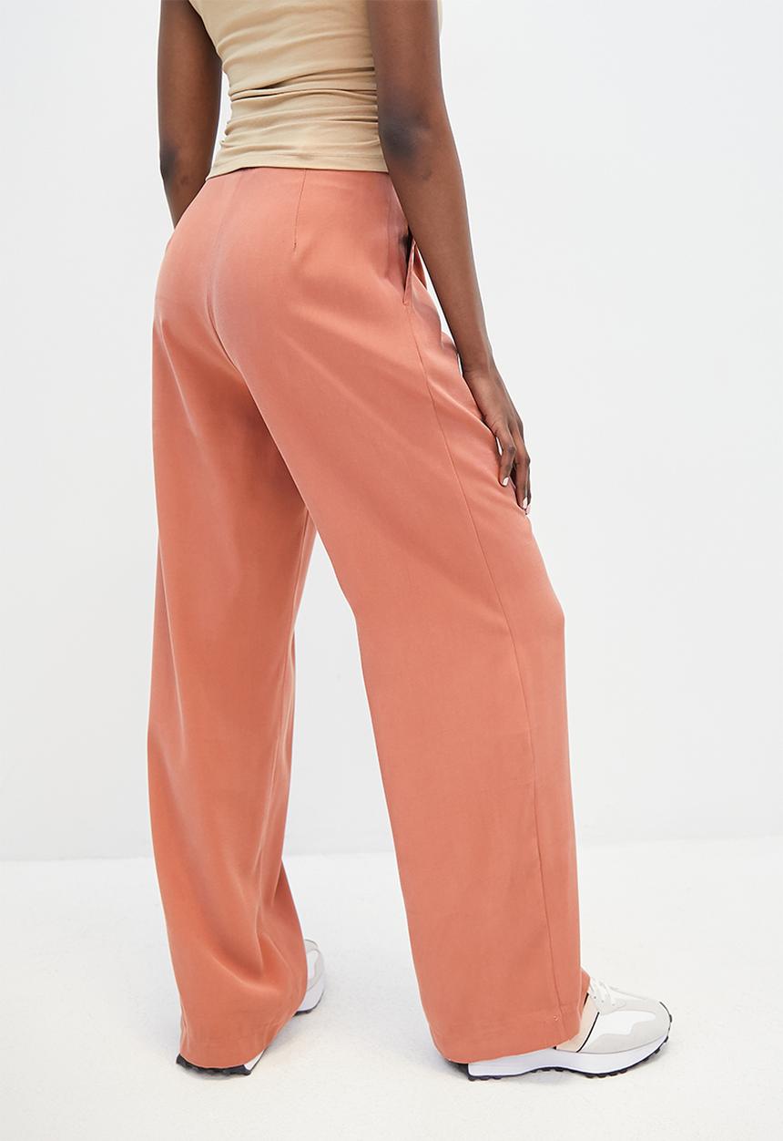 Superbalist - High waisted wide leg trouser - dirty rose