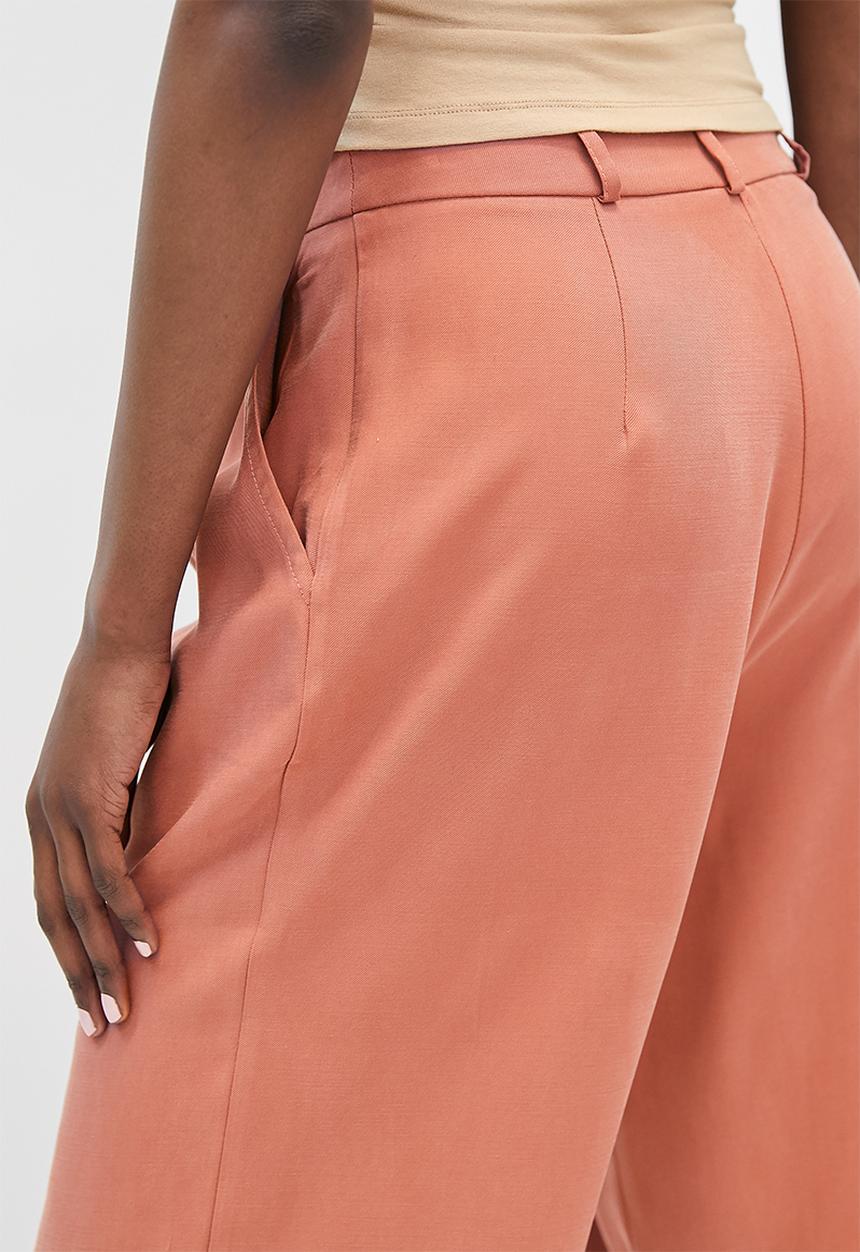 Superbalist - High waisted wide leg trouser - dirty rose