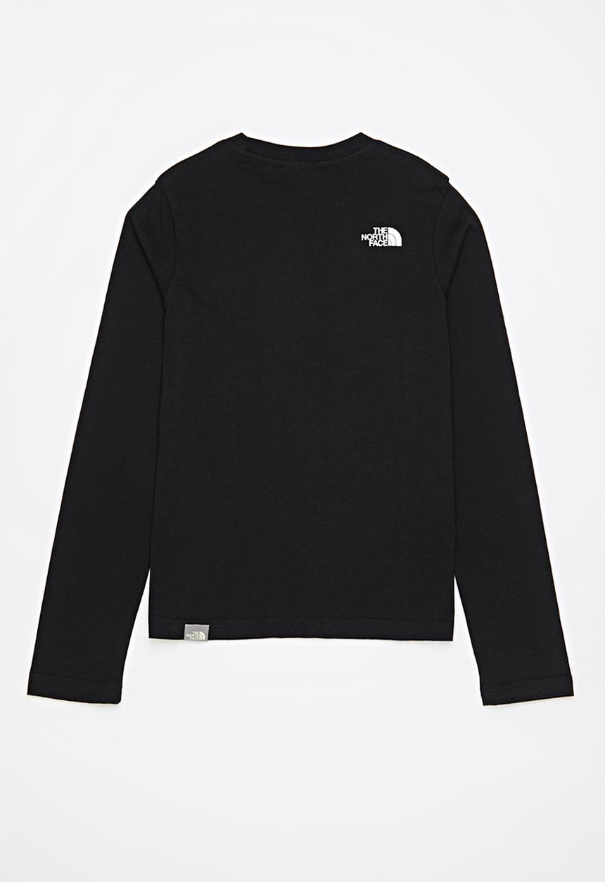 The North Face - Teens long sleeve easy tee - black