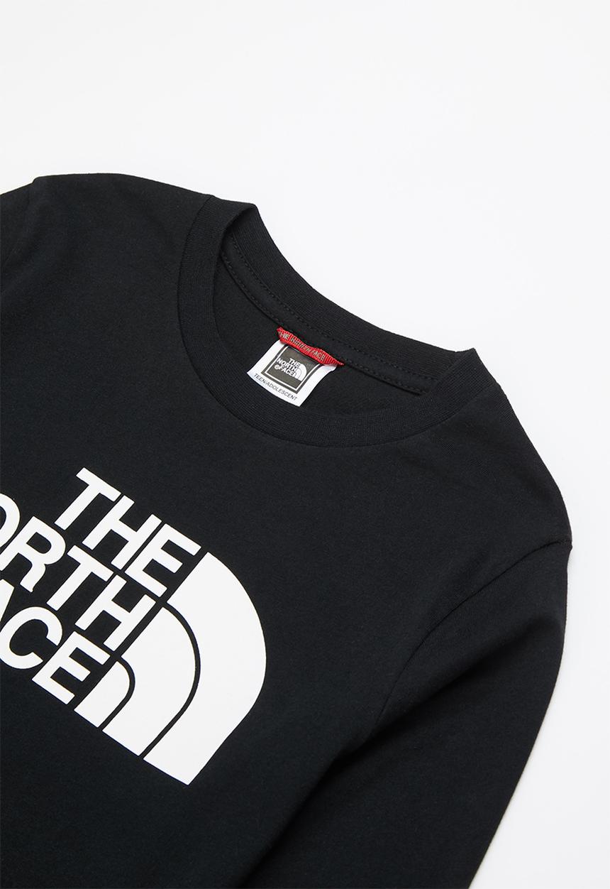 The North Face - Teens long sleeve easy tee - black