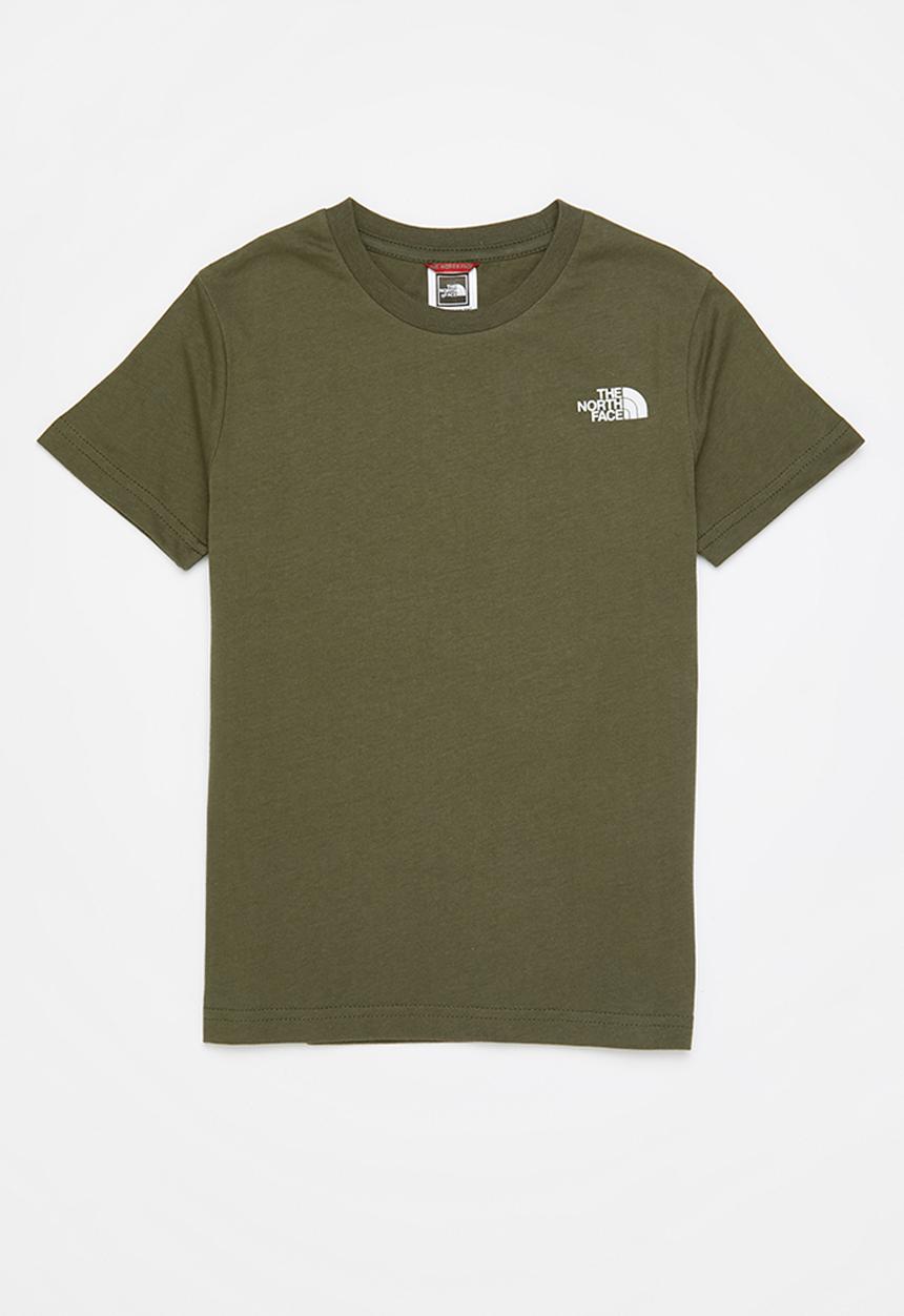 The North Face - Teens short sleeve simple dome tee - green