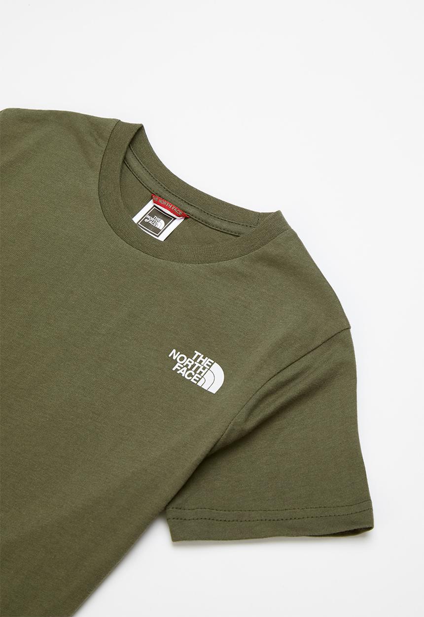 The North Face - Teens short sleeve simple dome tee - green