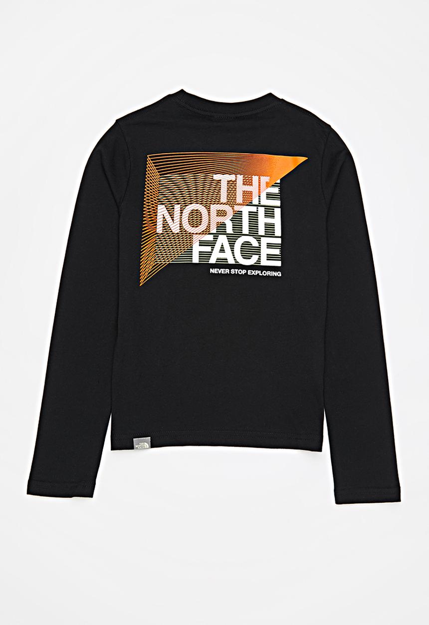 The North Face - Teen graphic long sleeve tee - black