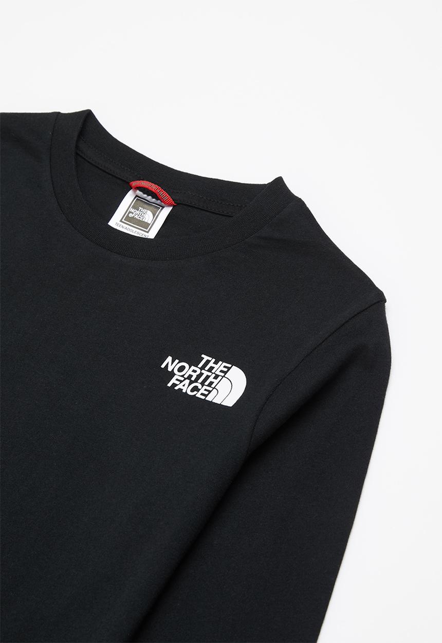 The North Face - Teen graphic long sleeve tee - black