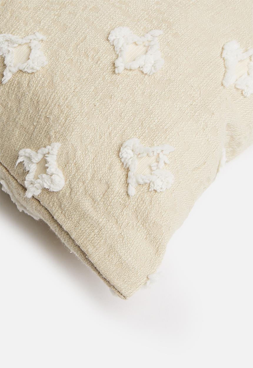 Sixth Floor - Nova tufted cushion cover - natural