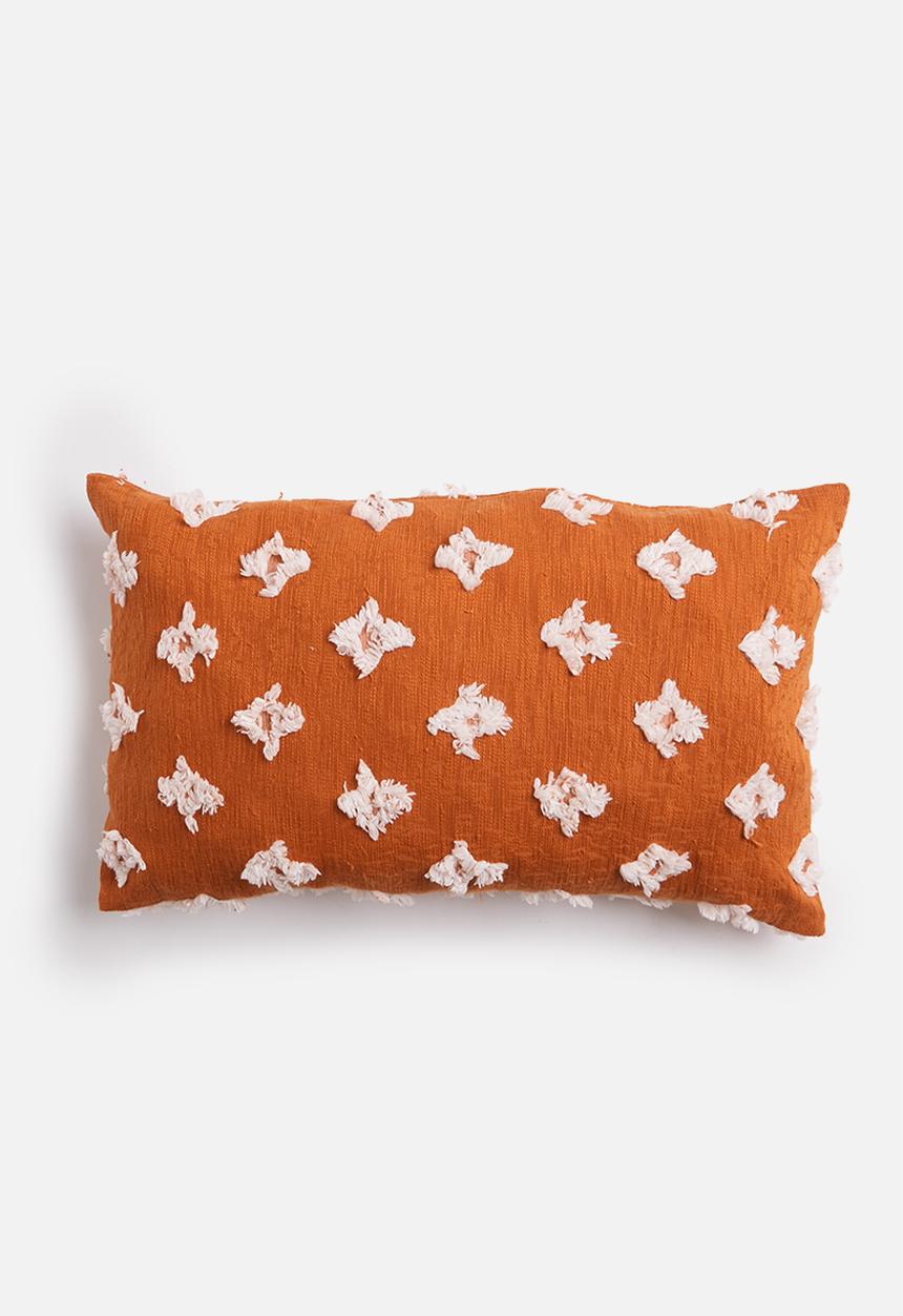 Sixth Floor - Nova tufted cushion cover - brick