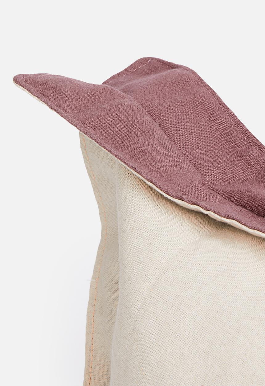 Sixth Floor - Oshun cushion cover - natural & mauve