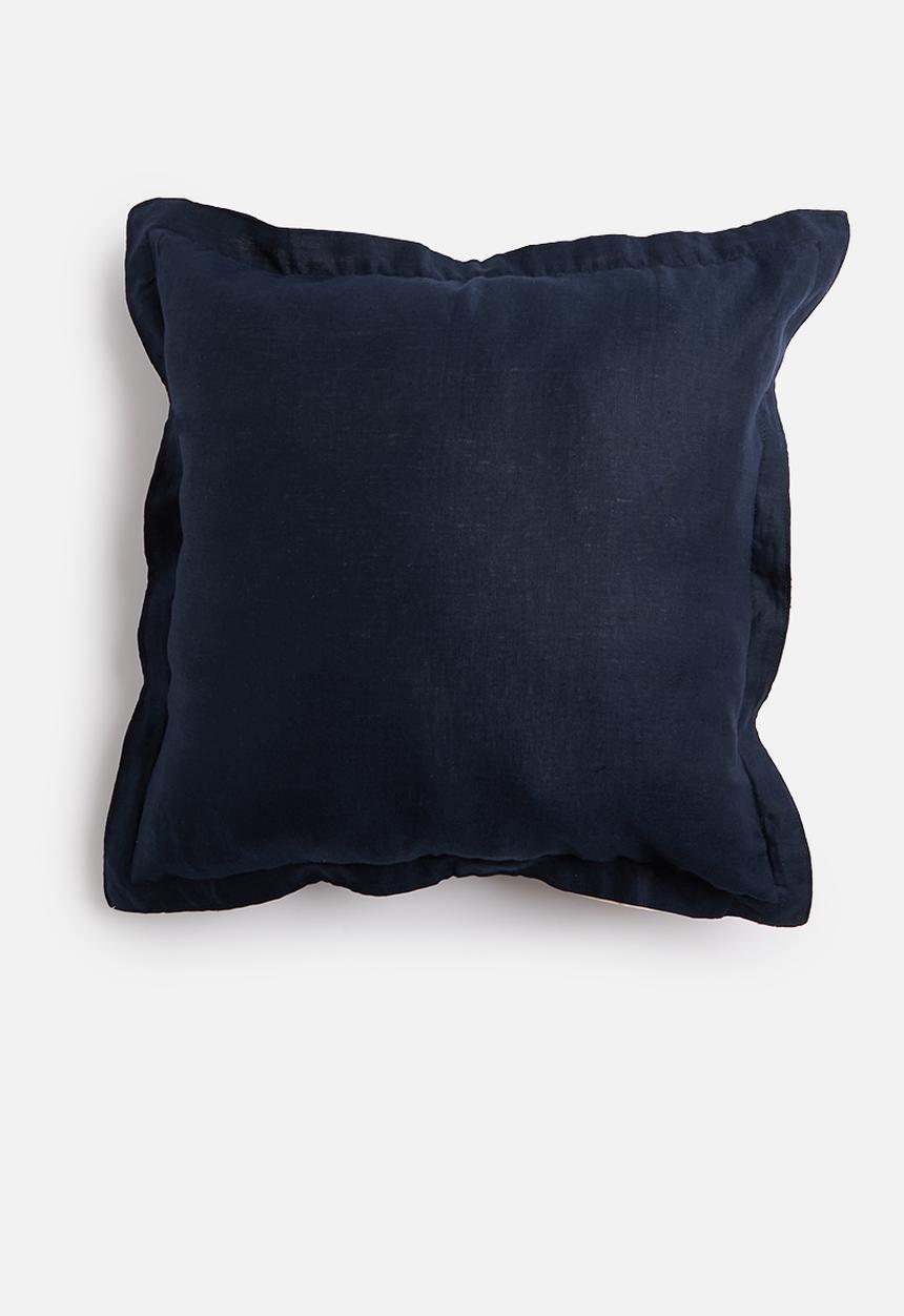 Sixth Floor - Oshun cushion cover - navy & natural