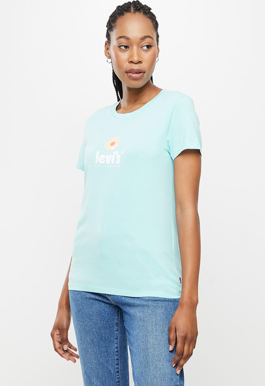 Levi’s® - The perfect tee poster logo daisy chest hit angel - blue