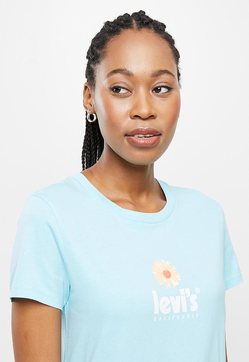 Levi’s® - The perfect tee poster logo daisy chest hit angel - blue