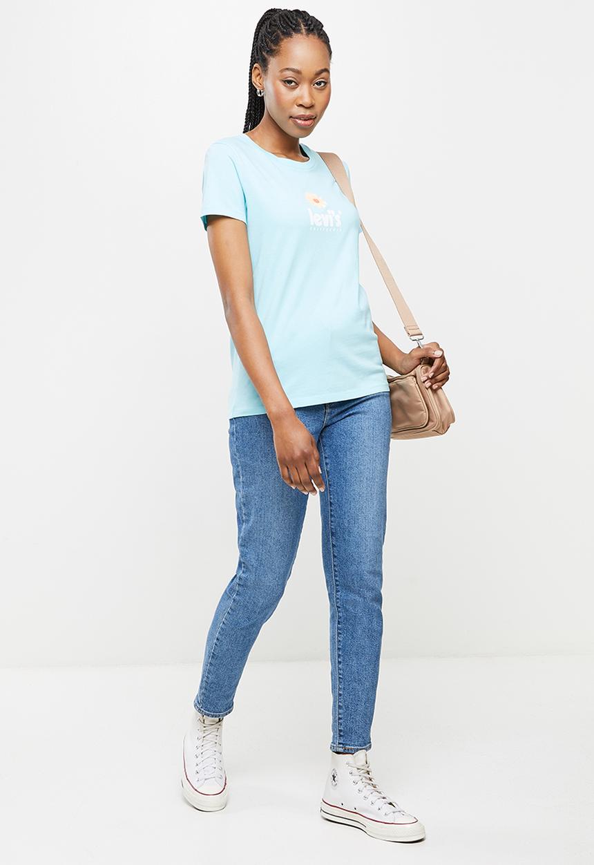 Levi’s® - The perfect tee poster logo daisy chest hit angel - blue