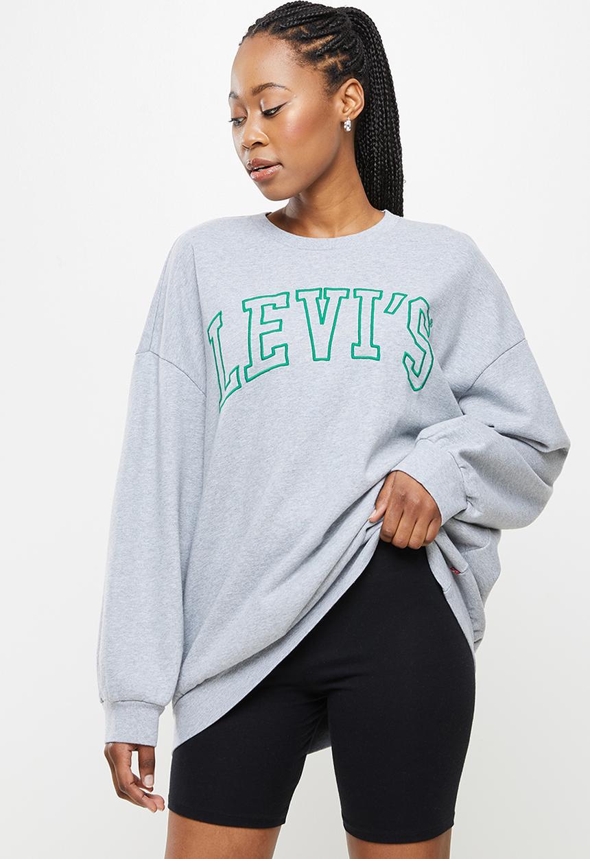 Levi’s® - Graphic prism crew crew varsity logo starstruck - heather grey