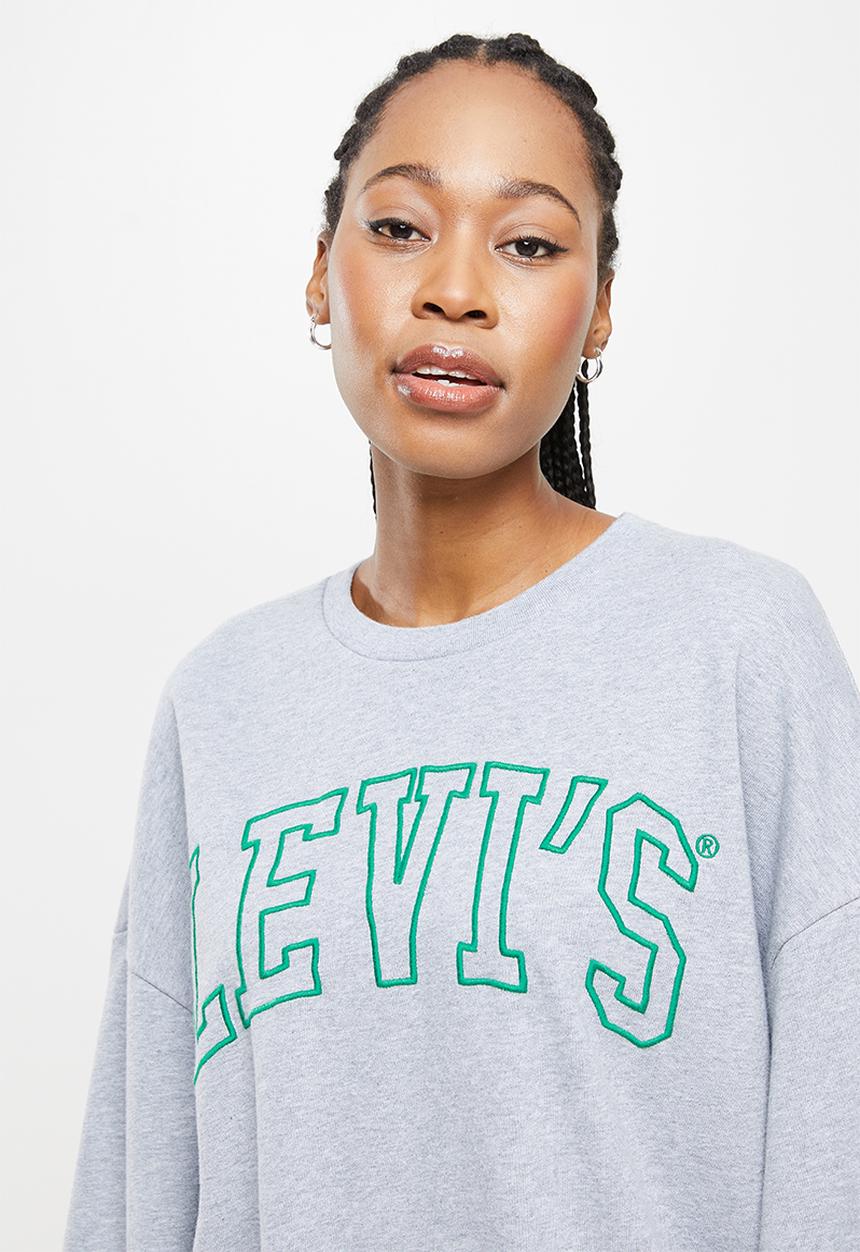 Levi’s® - Graphic prism crew crew varsity logo starstruck - heather grey