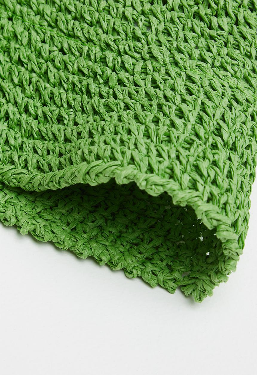 Superbalist - Straw bucket hat - green