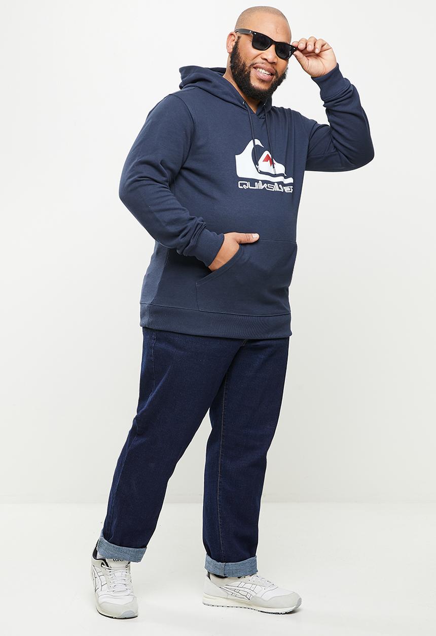 Quiksilver - Big logo hoodie - navy blazer