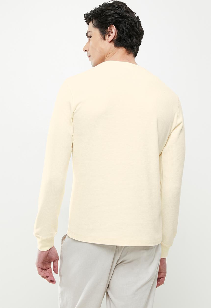 MANGO - Oliver Henley collar long-sleeved t-shirt - neutral