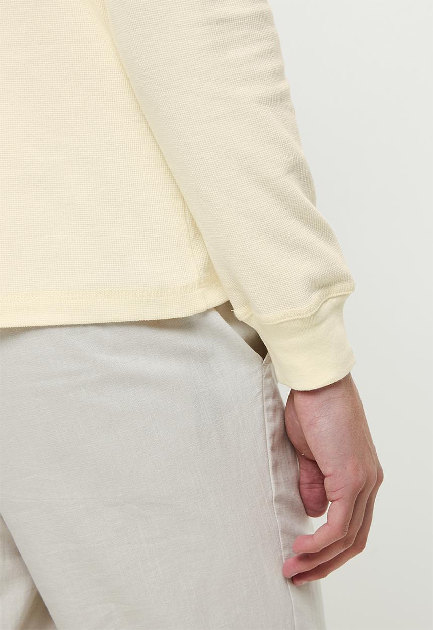 MANGO - Oliver Henley collar long-sleeved t-shirt - neutral