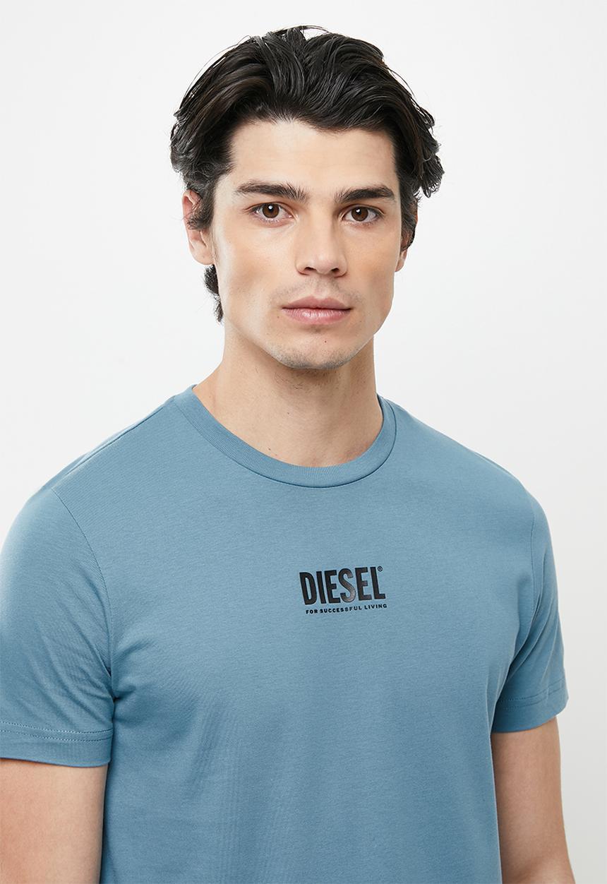 Diesel  - T-diegos-ecosmallogo T-shirt - blue
