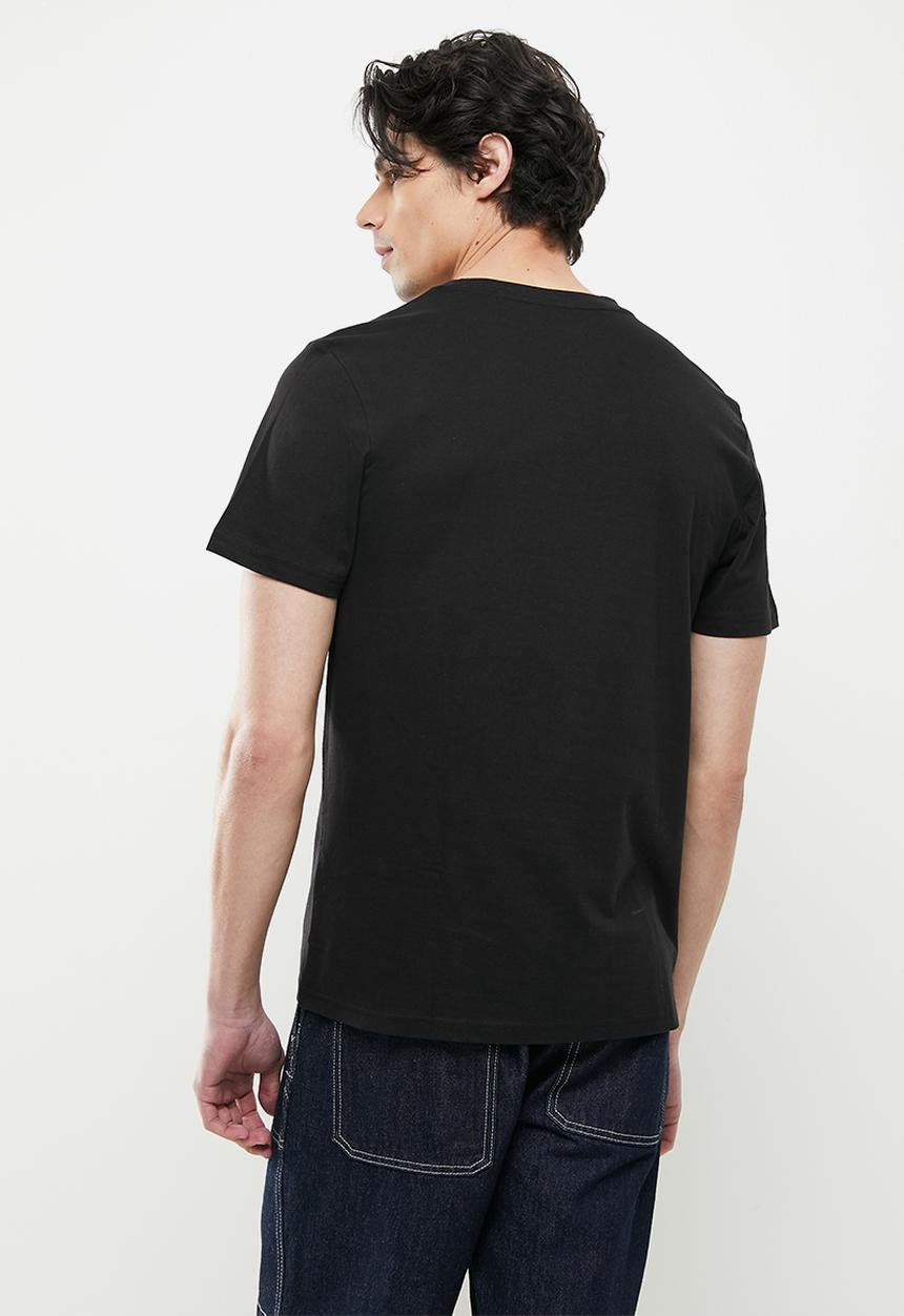 Cotton On - Mens essential crew 3 pack tee - black 