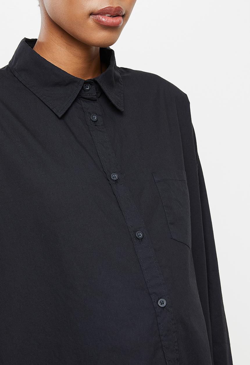 Cotton On - Maternity dad shirt - black