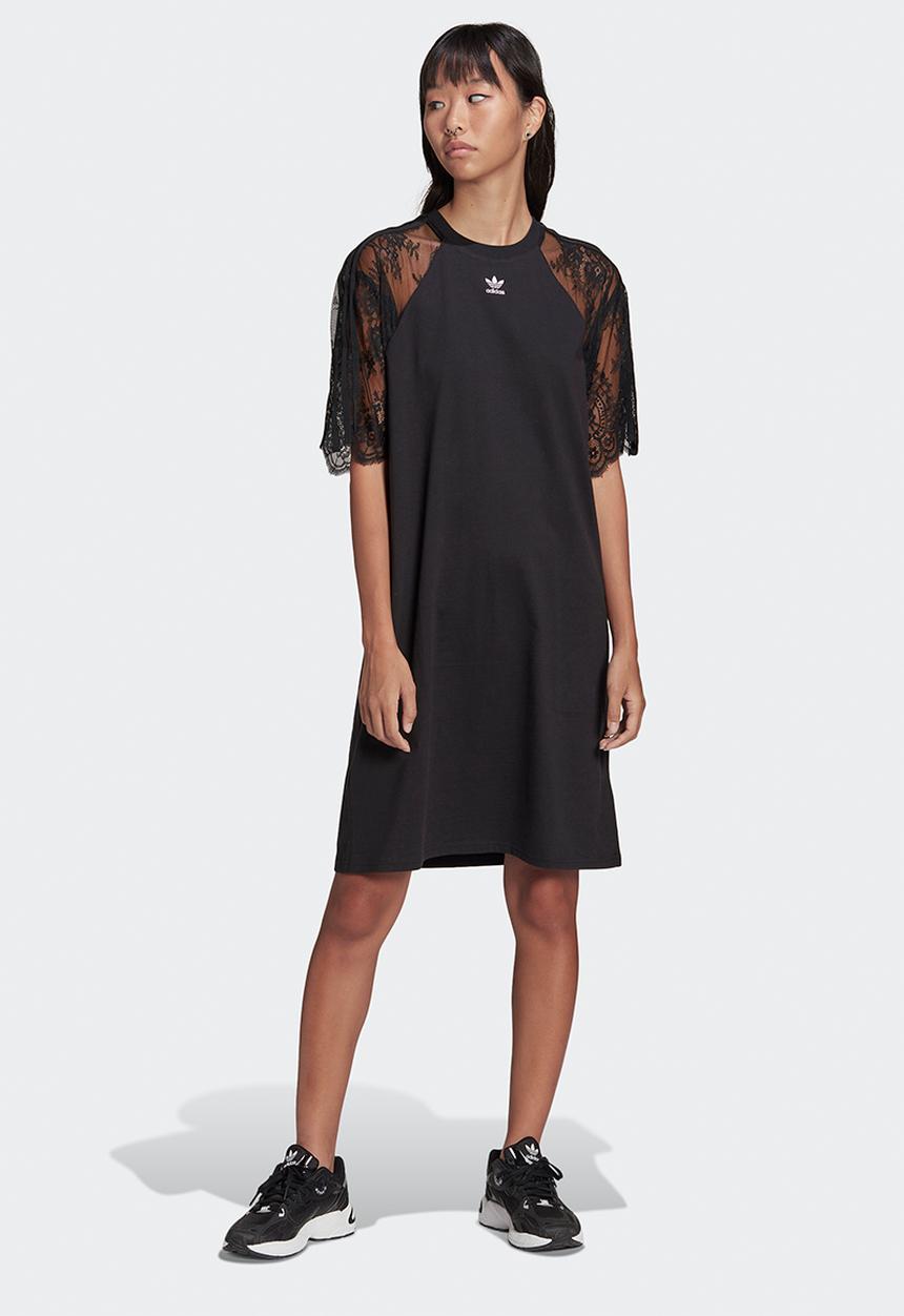 adidas Originals - Adicolour oversized tee dress - black