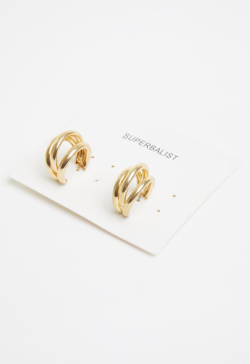 Superbalist - Lynn hoop earrings - gold