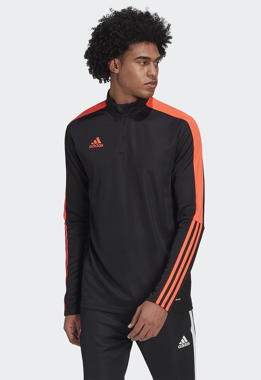 adidas Performance - Tiro essentials training top - Black & app solar red