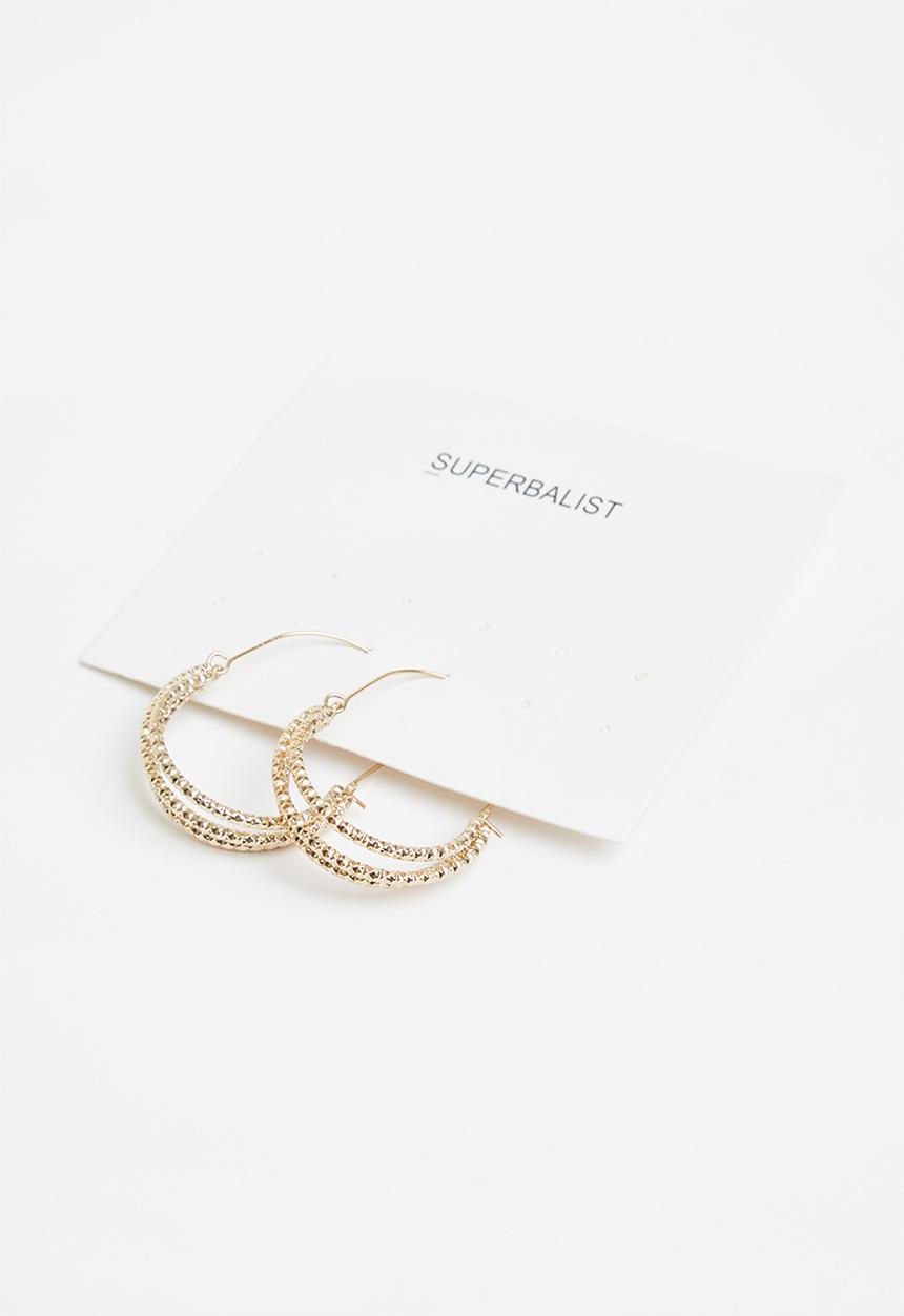 Superbalist - Ella hoop earrings - gold 