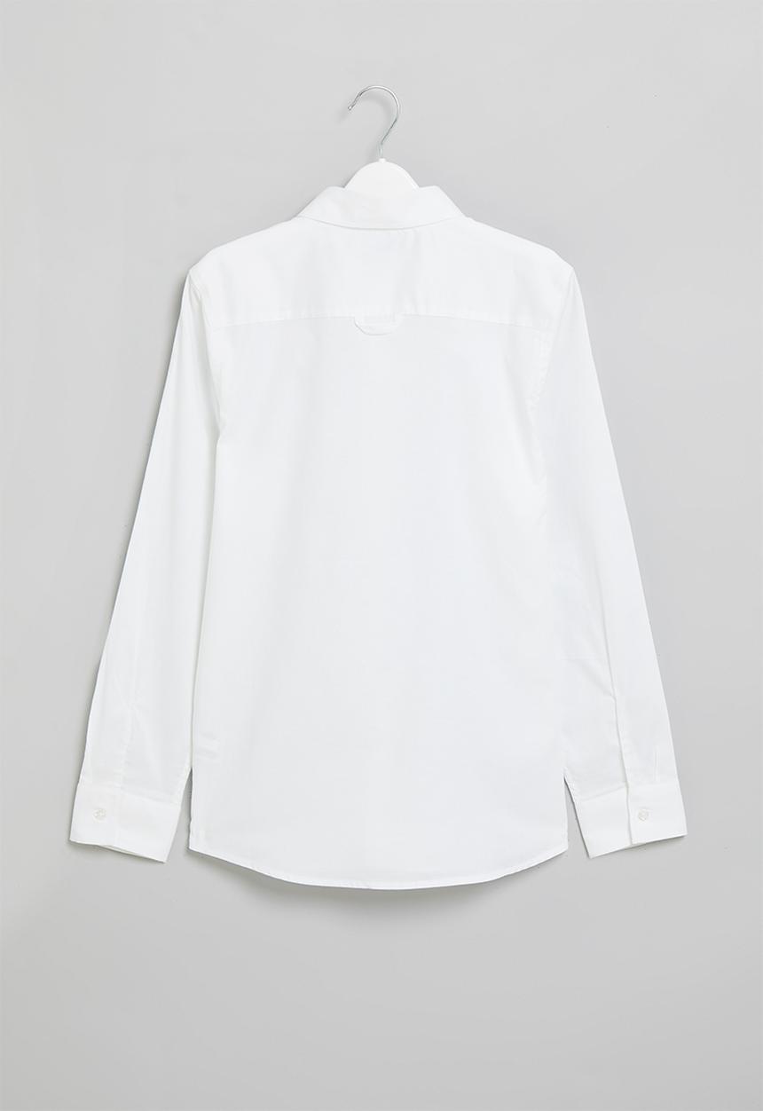 POLO - Boys classic long sleeve shirt - white