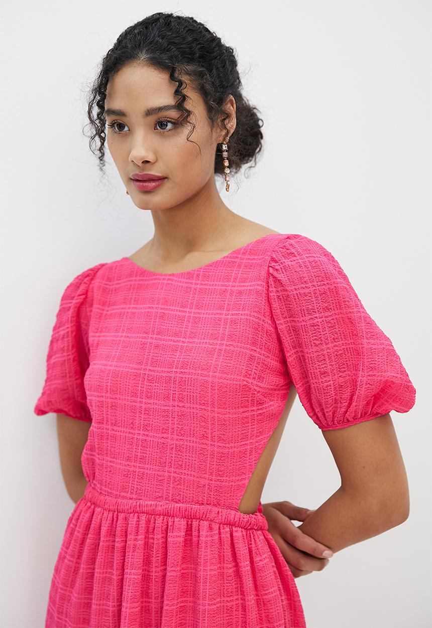 MILLA - Open back maxi dress - raspberry
