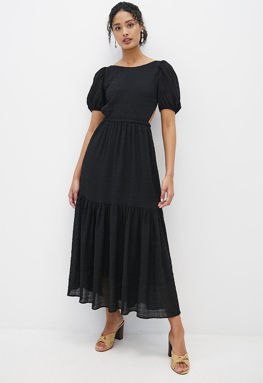 MILLA - Open back maxi dress - black