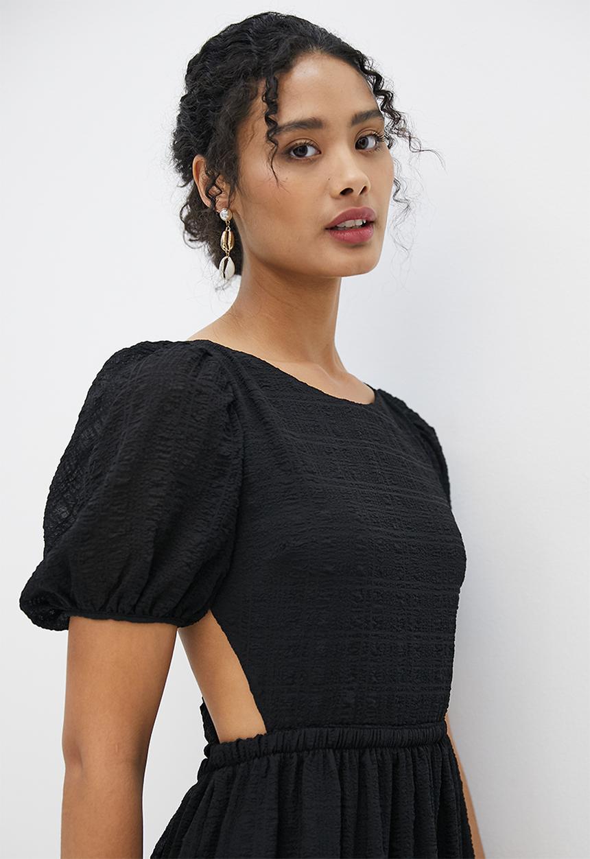 MILLA - Open back maxi dress - black