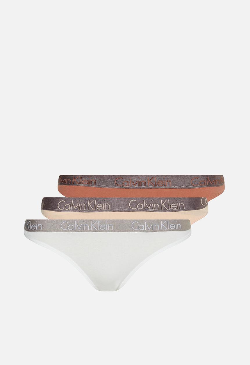 Calvin Klein - Thong 3 pack - multi 